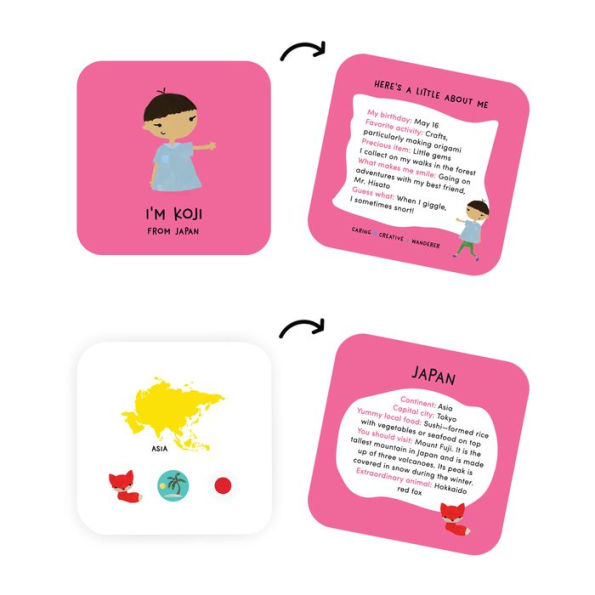 Buddy Jumble Geography Flashcards: 3 fun games to learn quick geography facts & make friends from around the world