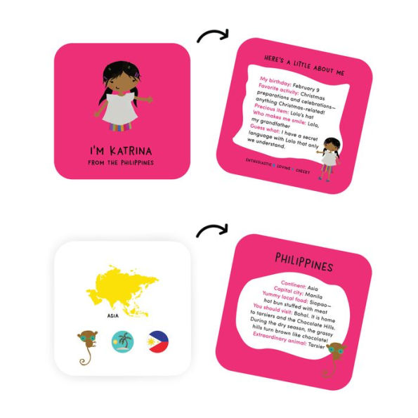 Buddy Jumble Geography Flashcards: 3 fun games to learn quick geography facts & make friends from around the world