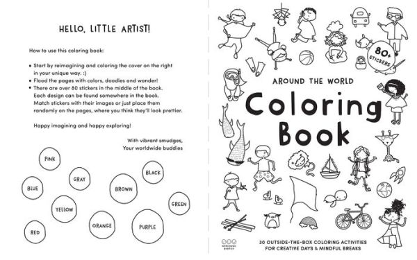 Around the World Coloring Book