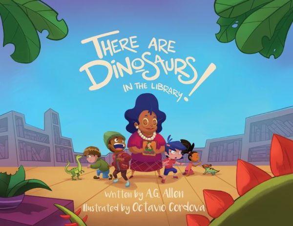 There Are Dinosaurs the Library!