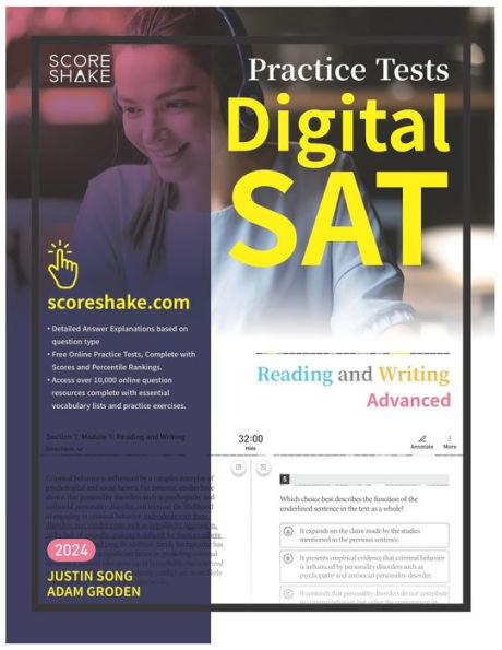 Scoreshake Digital SAT Reading and Writing Advanced Practice Tests