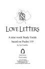 Love Letters - A Study Guide: A Nine Week Study Guide