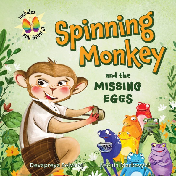 Spinning Monkey and the Missing Eggs: An Interactive Picture Book with a Mystery to Solve and Games to Play, Inspiring Kids to Get up and Move
