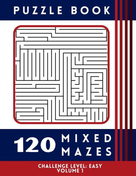 120 Mixed Mazes - Easy Volume 1