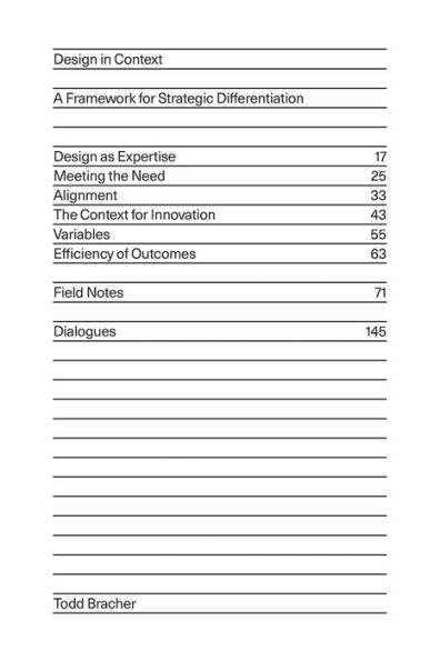 Design in Context: A Framework for Strategic Differentiation