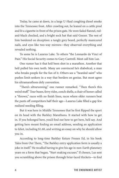 The Endurance Artist: Lazarus Lake, the Barkley & a Race with No End