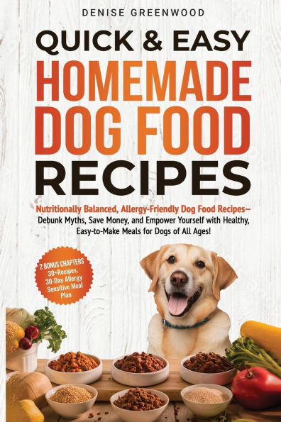 Quick & Easy Homemade Dog Food Recipes: Nutritionally Balanced, Allergy-Friendly Dog Food Recipes-Debunk Myths, Save Money, and Empower Yourself with Healthy, Easy-to-Make Meals for Dogs of All Ages!