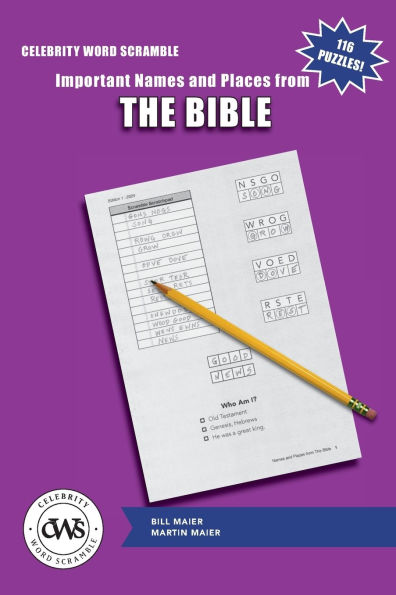 Celebrity Word Scramble Important Names and Places from The Bible