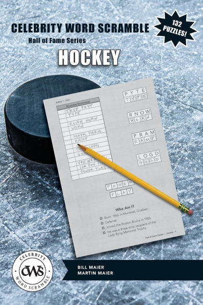 Celebrity Word Scramble Hall of Fame Series Hockey