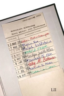 Midwestern Miscellany LII (Spring-Fall 2024)