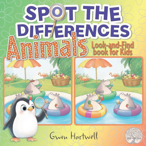 Spot the Differences Animals: Look-and-Find Book for Kids:
