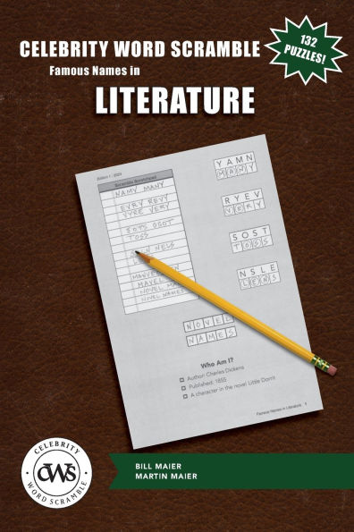 Celebrity Word Scramble Famous Names in Literature