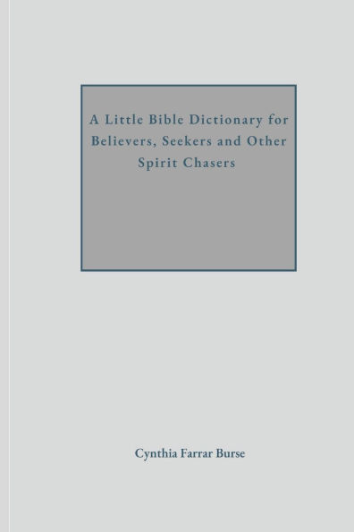A Little Bible Dictionary for Believers, Seekers and Other Spirit Chasers