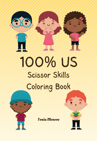 100% US: Scissor Skills Coloring Book